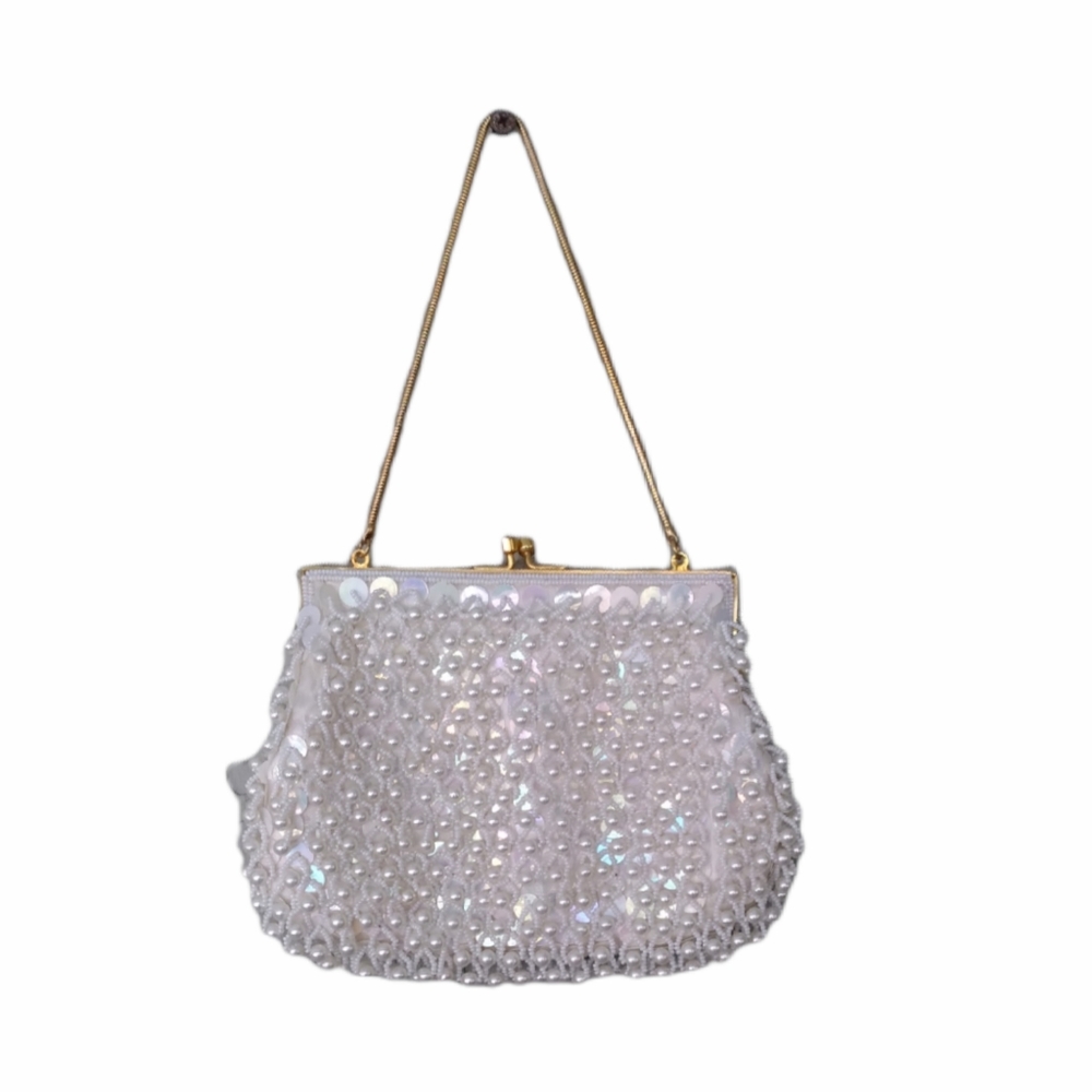 Small Sequined and Beaded Evening Bag